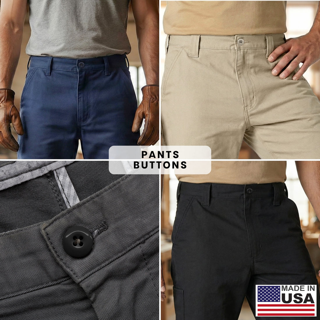 ButtonMode Work Pants Buttons