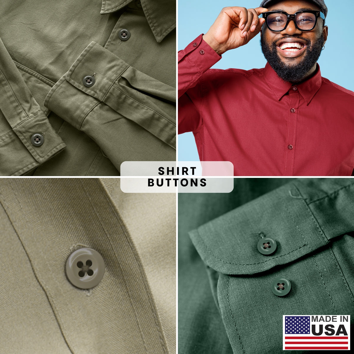 ButtonMode Work Shirt Buttons