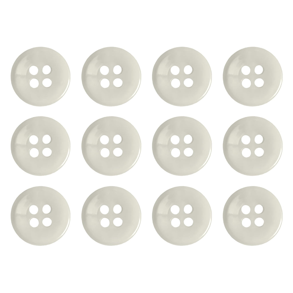 Buttonshop Standard White Dress Shirt Buttons