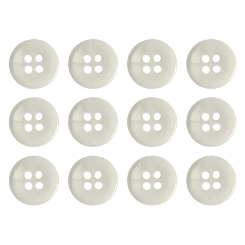 Buttonshop Standard White Dress Shirt Buttons
