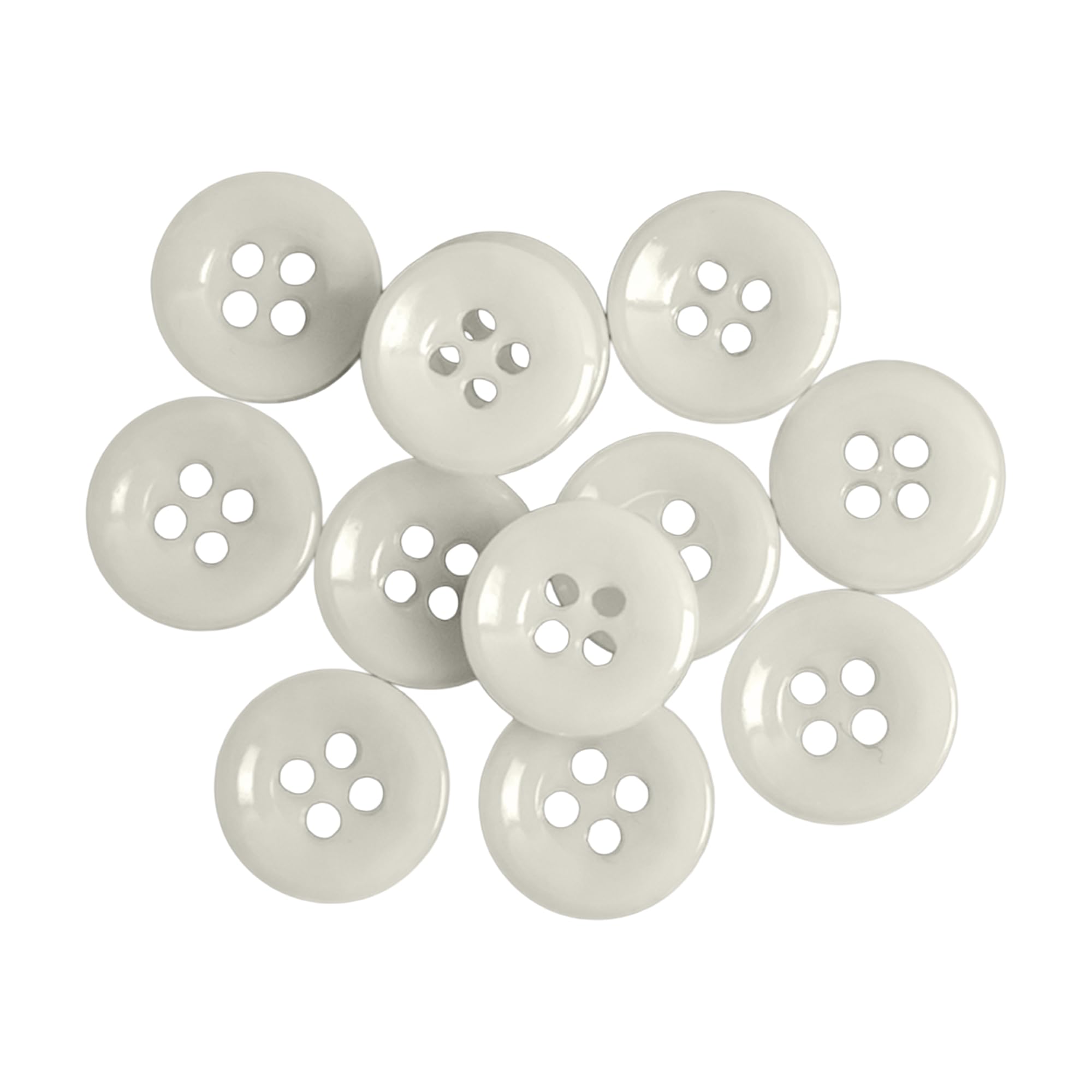 Buttonshop Standard White Dress Shirt Buttons
