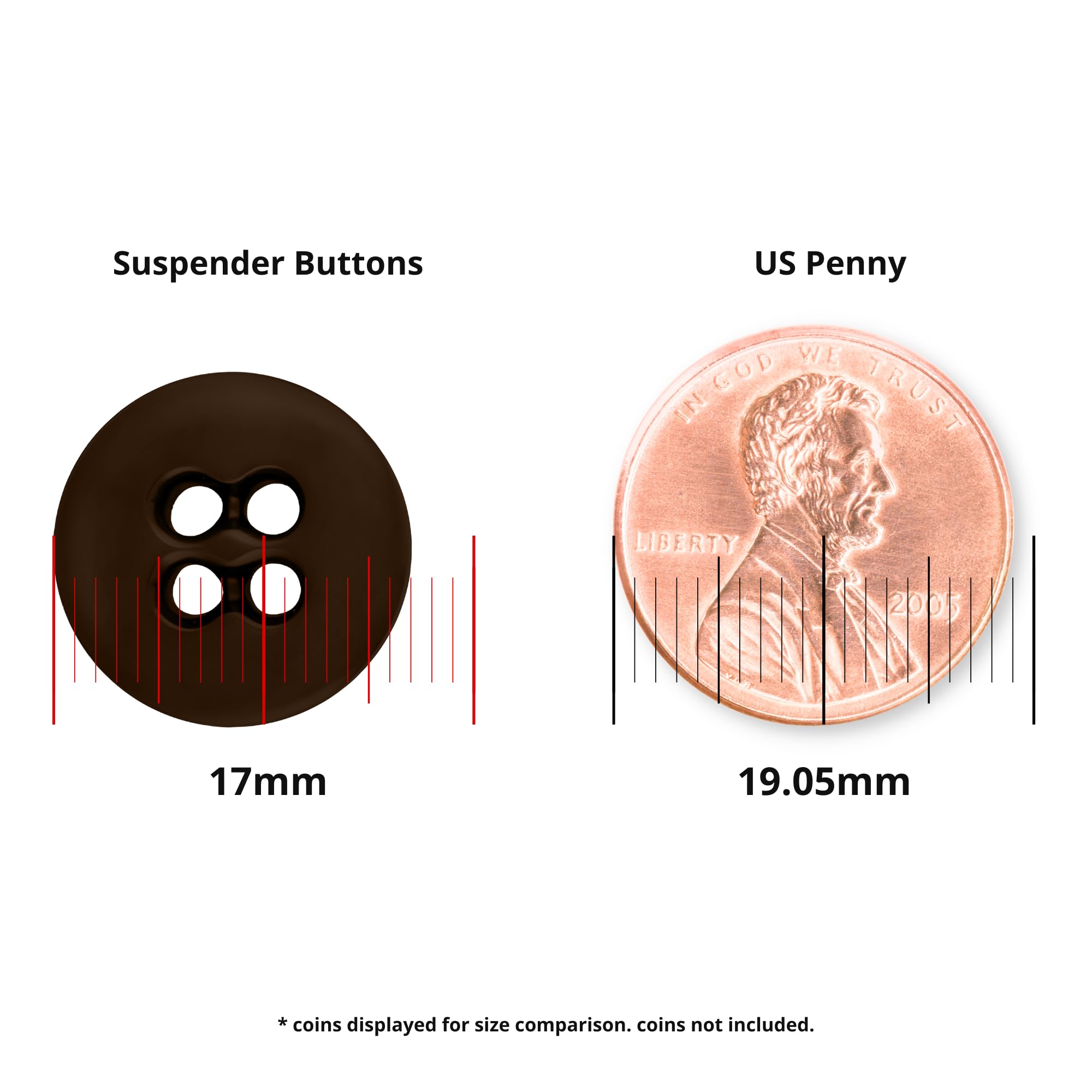 ButtonMode Suspender Brace Buttons