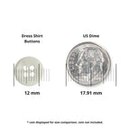 Buttonshop Standard White Dress Shirt Buttons