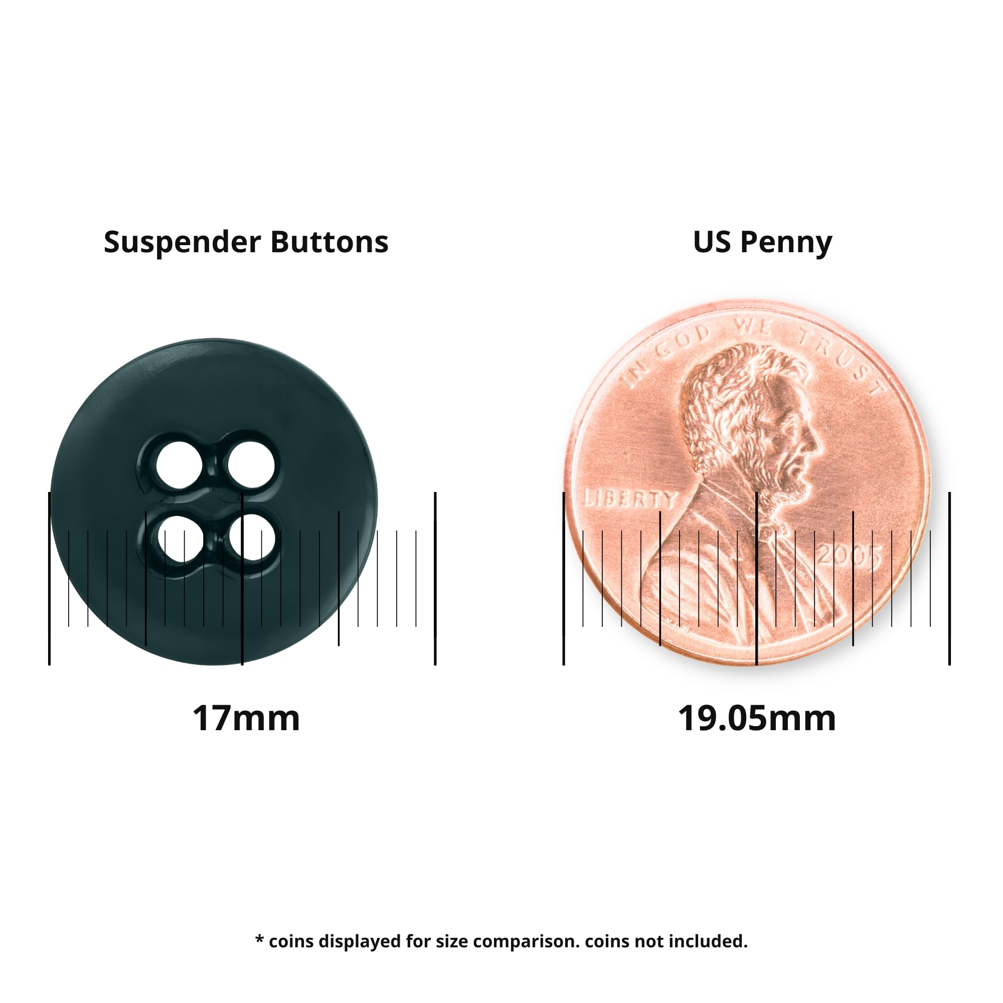 ButtonMode Suspender Brace Buttons