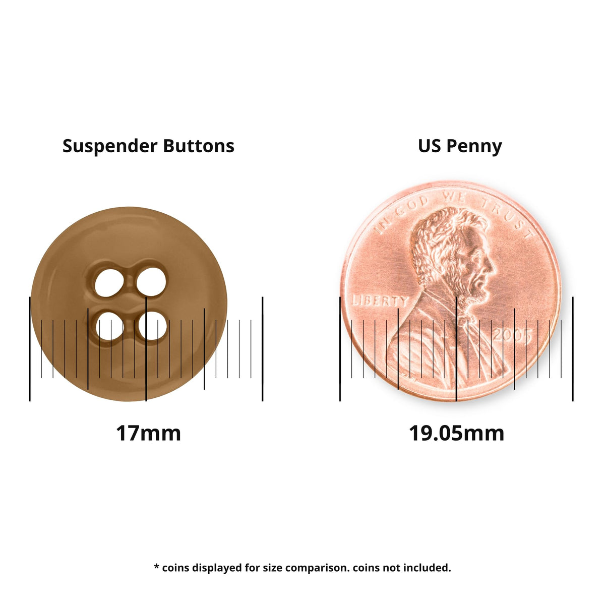 ButtonMode Suspender Brace Buttons