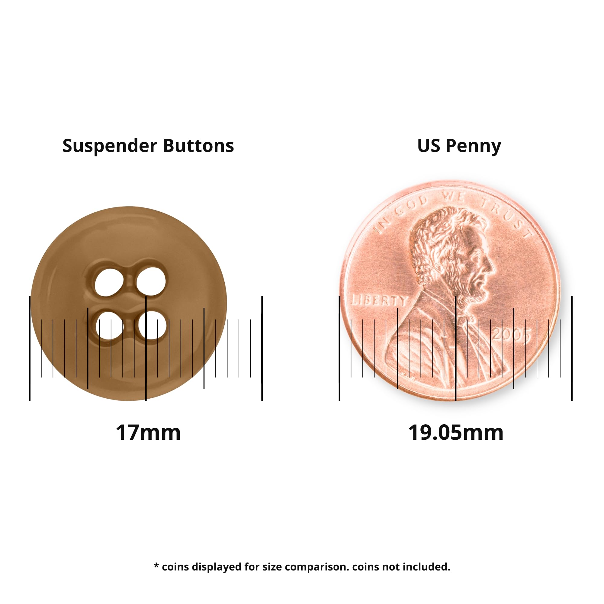 ButtonMode Suspender Brace Buttons