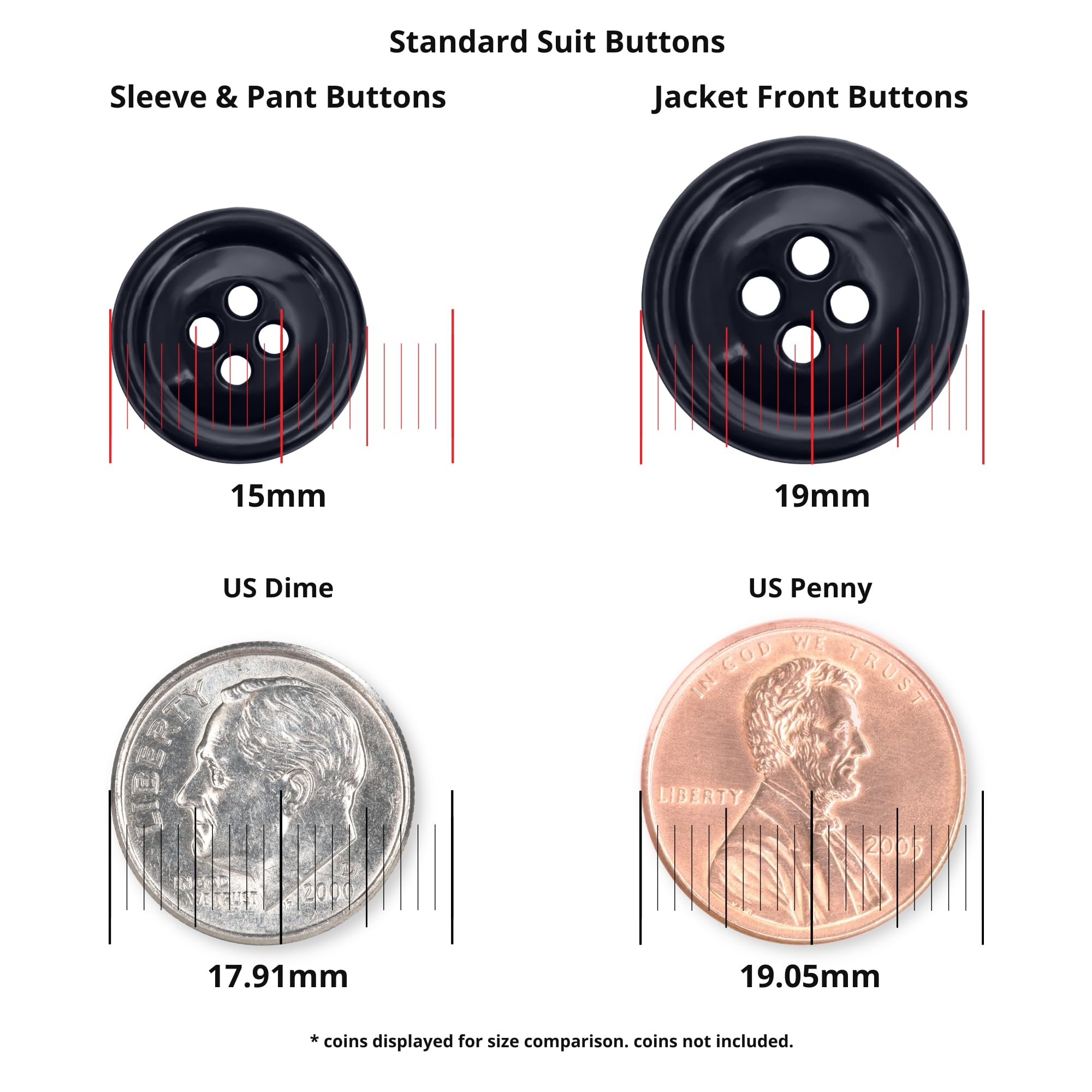 Buttonshop Work Suit Buttons