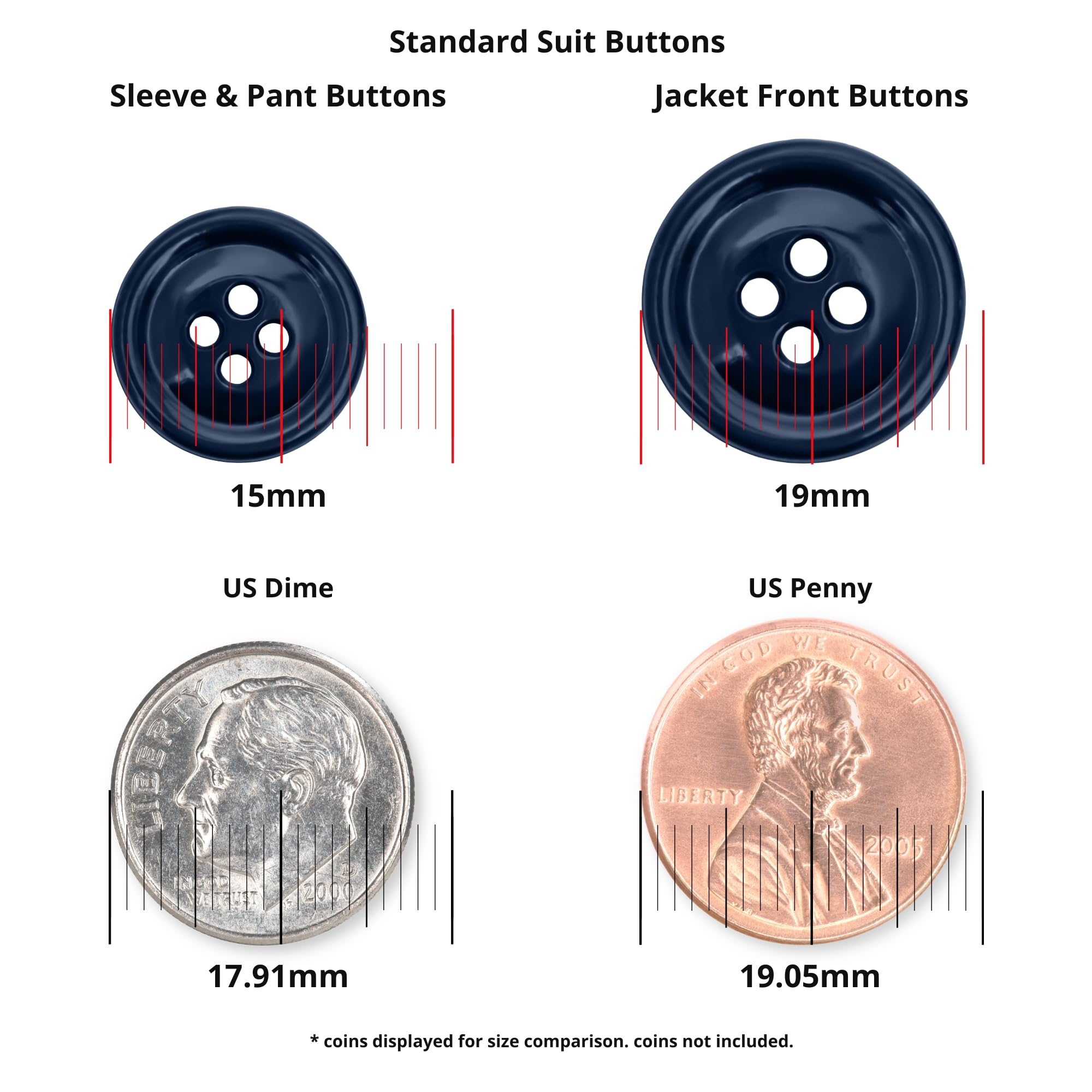 Buttonshop Work Suit Buttons
