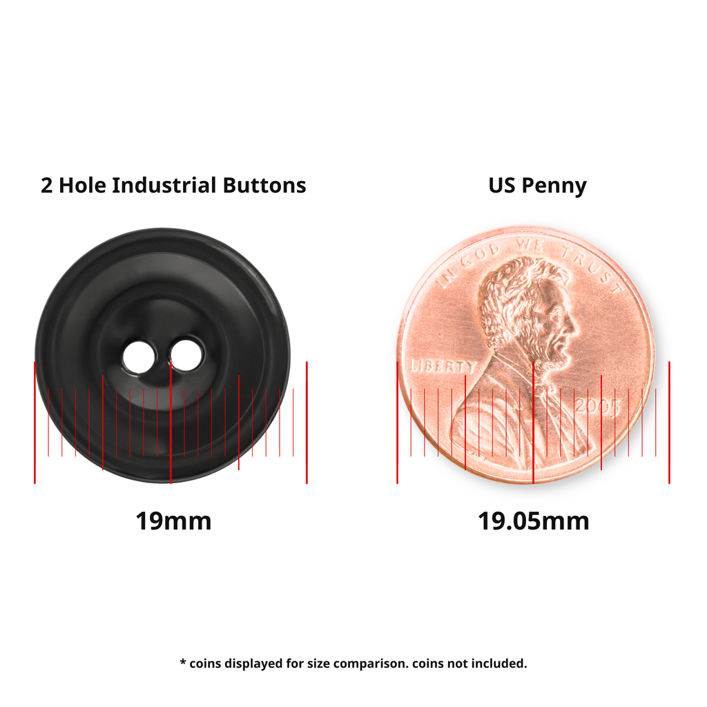 Buttonshop 2 Hole Industrial Buttons