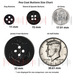 Buttonshop Anchor Insignia Pea Coat Buttons
