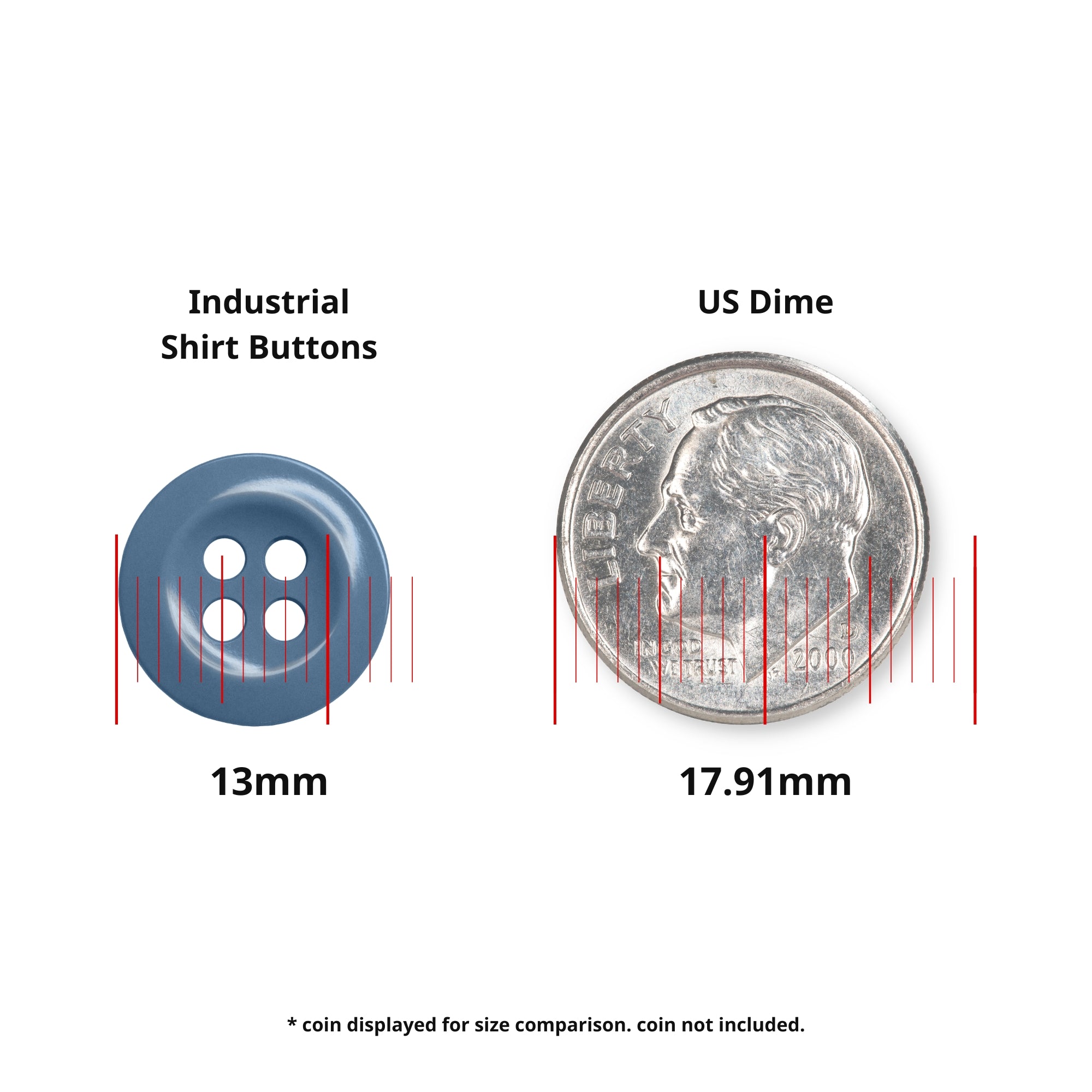 ButtonMode Work Shirt Buttons